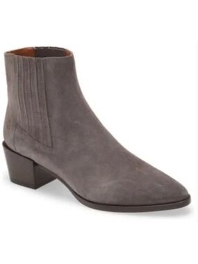 Rag & Bone Woman's Elephant Grey Rover Suede Ankle Boots Sz 38